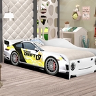 Cama Infantil Carro Drift Branco Com Colchão