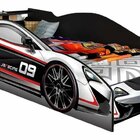 Cama Infantil Carro Force 09 Infantil J&a Móveis Branco