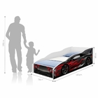 Cama Infantil Carro Preto e Vermelho