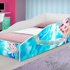 Cama Infantil Carro Princesa Gelo com Colchão