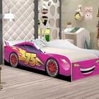 Cama Infantil Carro Rosa Vj Móveis