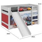 Cama Infantil Carros Disney Com Escorregador Branco - Pura Ma