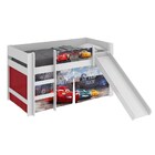 Cama Infantil Carros Disney Com Escorregador Branco - Pura Ma