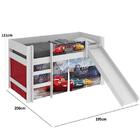 Cama Infantil Carros Disney Com Escorregador Branco - Pura Ma