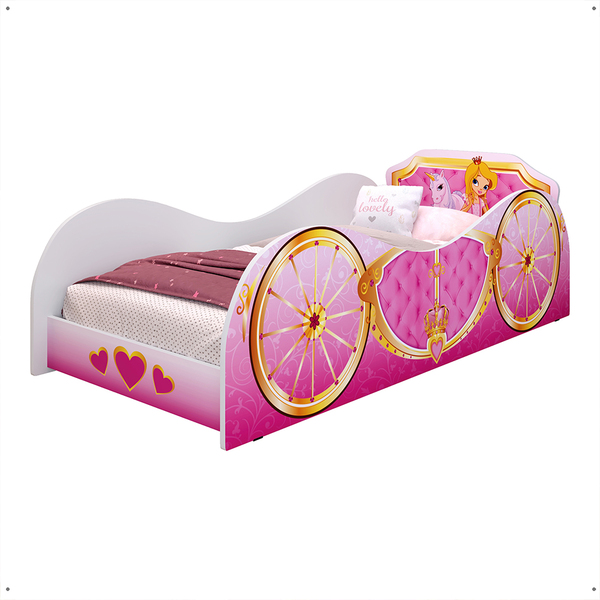 Cama Infantil Carruagem 150x70 Cm - Princesa Unicórnio - Rpm