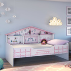 Cama Infantil Casa De Boneca Com Prateleiras - Pura Magia
