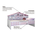 Cama Infantil Casa De Boneca Com Prateleiras - Pura Magia