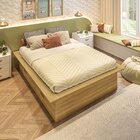 Cama Infantil Casal Com 4 Gavetas Gades Yescasa Freijó