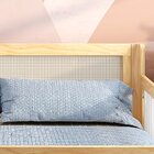 Cama Infantil Casal Montessoriano Wave Com Rattan Casatema Ma