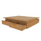 Cama Infantil Casal/queen Com 4 Gavetas Gades Yescasa Freijó