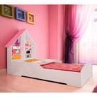 Cama Infantil Casinha Branca E Rosa