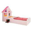 Cama Infantil Casinha Branca E Rosa