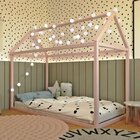 Cama Infantil Casinha Liberdade Limonada Rosa