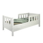 Cama Infantil Casinha Moldura De Parede Love Madeira E Branco