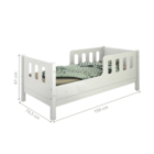 Cama Infantil Casinha Moldura De Parede Love Madeira E Branco