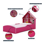 Cama Infantil Casinha Rosa