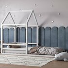 Cama Infantil Casinha Yescasa Branco Acetinado