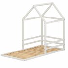 Cama Infantil Casinha Yescasa Branco Acetinado