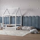 Cama Infantil Casinha Yescasa Branco Acetinado