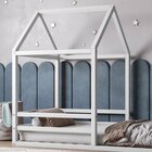 Cama Infantil Casinha Yescasa Branco Acetinado