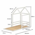 Cama Infantil Casinha Yescasa Branco Acetinado