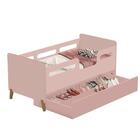 Cama Infantil Cecilia Com Sapateira Rosa