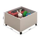 Cama Infantil Com Baú E Escada Carol Branco/amendoa