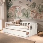 Cama Infantil Com Cama Auxiliar Vitória  Branco