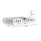 Cama Infantil Com Colchão Casal Montessoriana Helo - Branco I