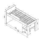 Cama Infantil Com Cortinas Para Colchão 188x88cm Multimóveis