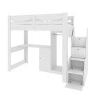 Cama Infantil Com Escada 1 Escrivaninha E 2 Armários 5 Portas