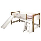 Cama Infantil Com Escadinha E Escorregador Naty Lousa Branco
