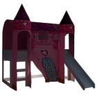 Cama Infantil Com Escorregador Barraca 2 Torres E Led Castelo