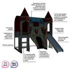 Cama Infantil Com Escorregador Barraca 2 Torres Led Forte Cav