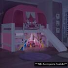 Cama Infantil Com Escorregador Barraca E Led Disney Princess
