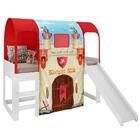 Cama Infantil Com Escorregador Barraca E Led Forte Cavaleiro