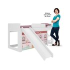 Cama Infantil Com Escorregador Doce Casinha Joy Branco