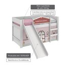 Cama Infantil Com Escorregador Doce Casinha Play Pura Magia B