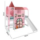 Cama Infantil Com Escorregador E Barraca 1 Torre Casinha Poá