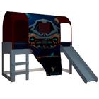 Cama Infantil Com Escorregador E Barraca Com Led Nave Espacia