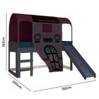 Cama Infantil Com Escorregador E Barraca Led Casinha Poá P13