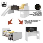 Cama Infantil Com Escorregador E Lousa Multifuncional Pura Ma