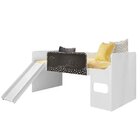 Cama Infantil Com Escorregador E Lousa Multifuncional Pura Ma