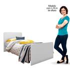 Cama Infantil Com Escorregador E Lousa Recreio P13 Branco - M