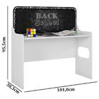 Cama Infantil Com Escorregador E Lousa Recreio P13 Branco - M