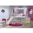 Cama Infantil Com Escorregador E Telhado Vi Com Xale - Madeir