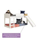 Cama Infantil Com Escorregador E Tenda Bombeiros Casatema Mad