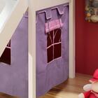 Cama Infantil Com Escorregador E Tenda Castelo Lilás Com Telh