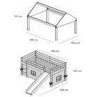 Cama Infantil com Escorregador, Telhado III e Tenda Castelo R