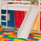 Cama Infantil Com Escorregador, Tenda E Telhado Casatema